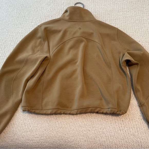 Lululemon Scuba Tan Half Zip Up Top - Picture 3 of 3